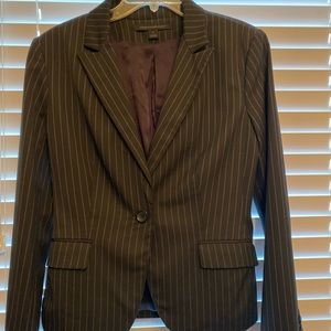 Black striped blazer